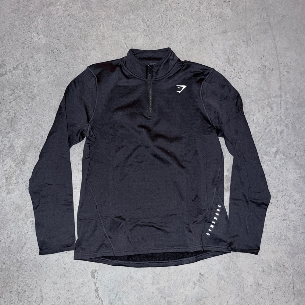 Gymshark Men's Black Quarter-Zip Jacket